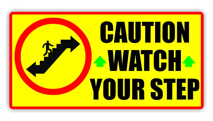 Watch Your Step Decal - Master