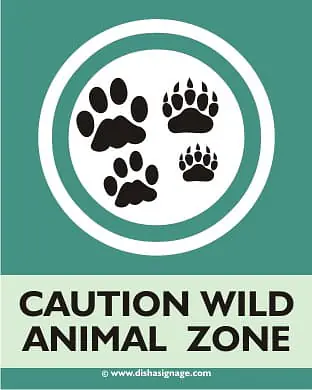 Caution Wild Animal Zone - Master