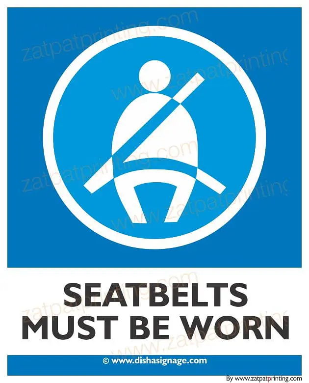 Seatbelts Must Be Worn - Master