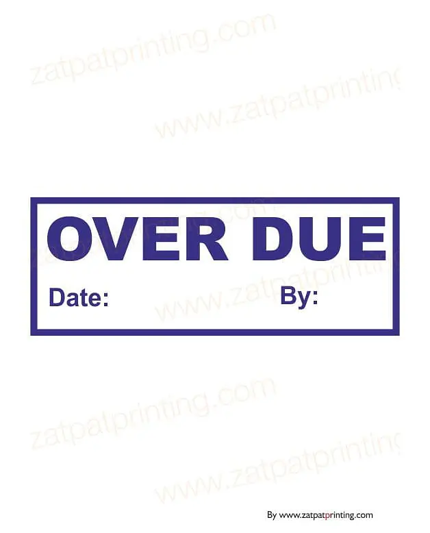 Over Due Stamp - Master