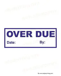 Over Due Stamp - Master