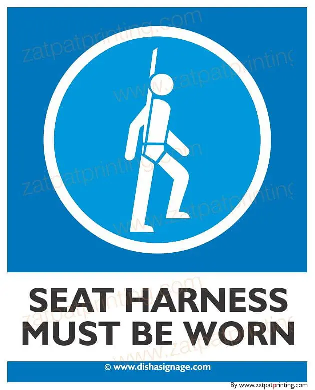 Seat Harness Must Be Worn - Master