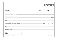 Reciept Book  General - Master