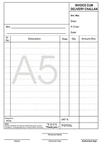 Invoice Cum Challan - Master