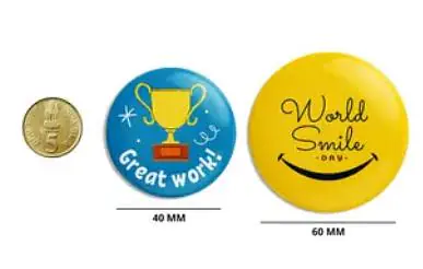 Button Badges 6/-* - Master