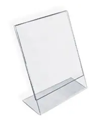 Table Display L Card Transparent - Master