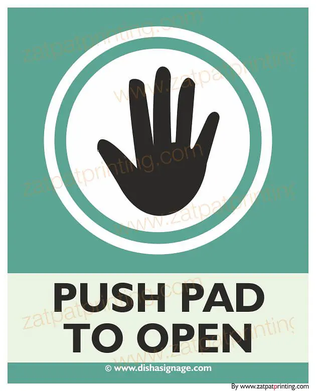 Push Pad To Open - Master
