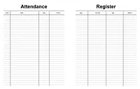 Attendance Register - Master