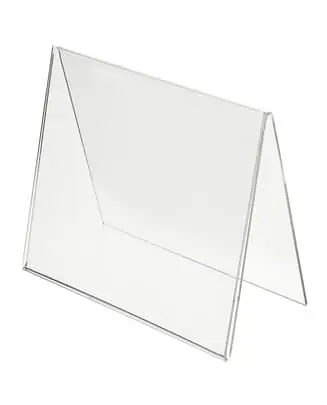 Table Display Tent Card Transparent - Master