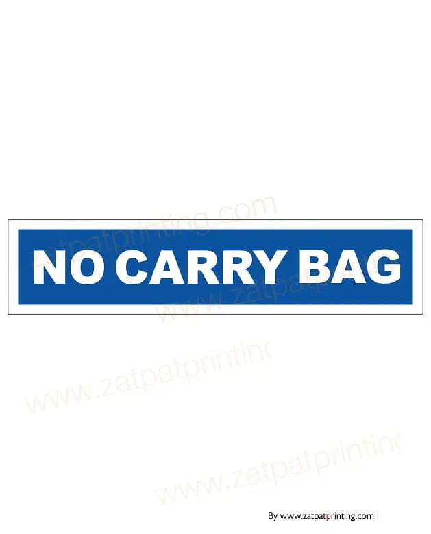 No Carry Bag - Master