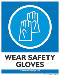 Wear Safety Gloves - Master