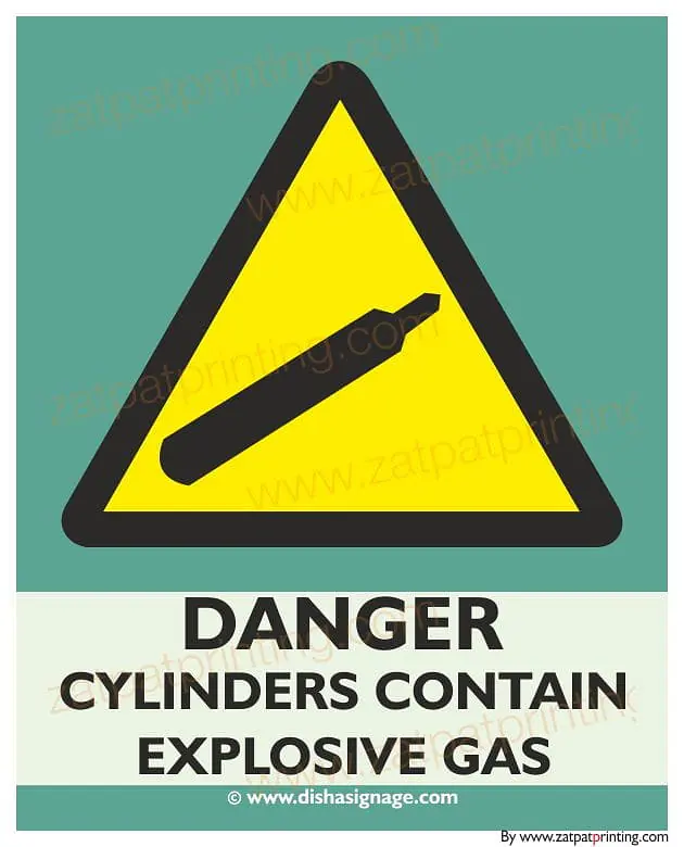 Danger Cylinders Con. Explo - Master