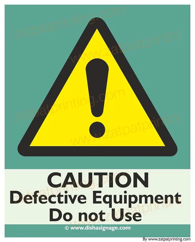 Defective Equipment D.Not U - Master