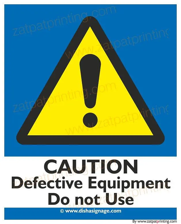 Defective Equipment D.Not U - Master