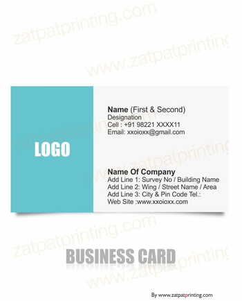 Foiling Visiting Card