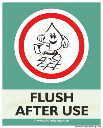 Flush After use