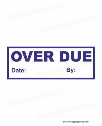 Over Due Stamp