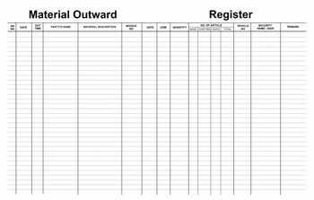 Outward Register