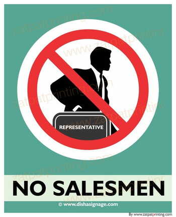 No Salesmen