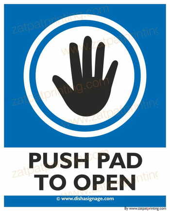 Push Pad To Open