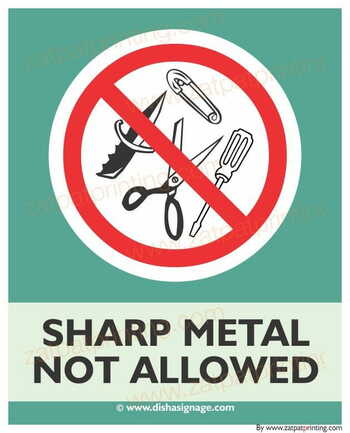 Sharp Metal Not Allowed