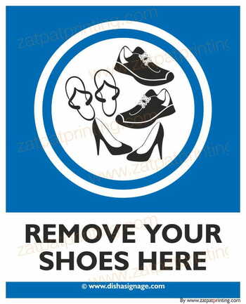 Remove shoes Here