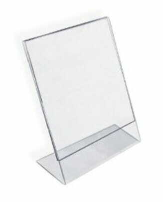 Table Display L Card Transparent