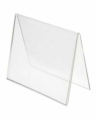 Table Display Tent Card Transparent