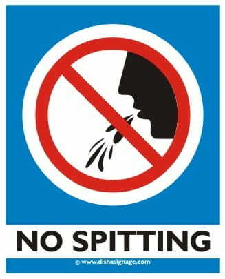 No Spitting