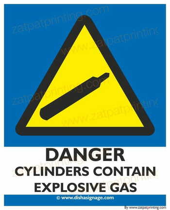 Danger Cylinders Con. Explo