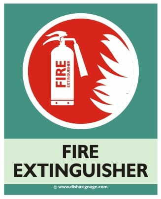 Fire Extinguisher Sign Board